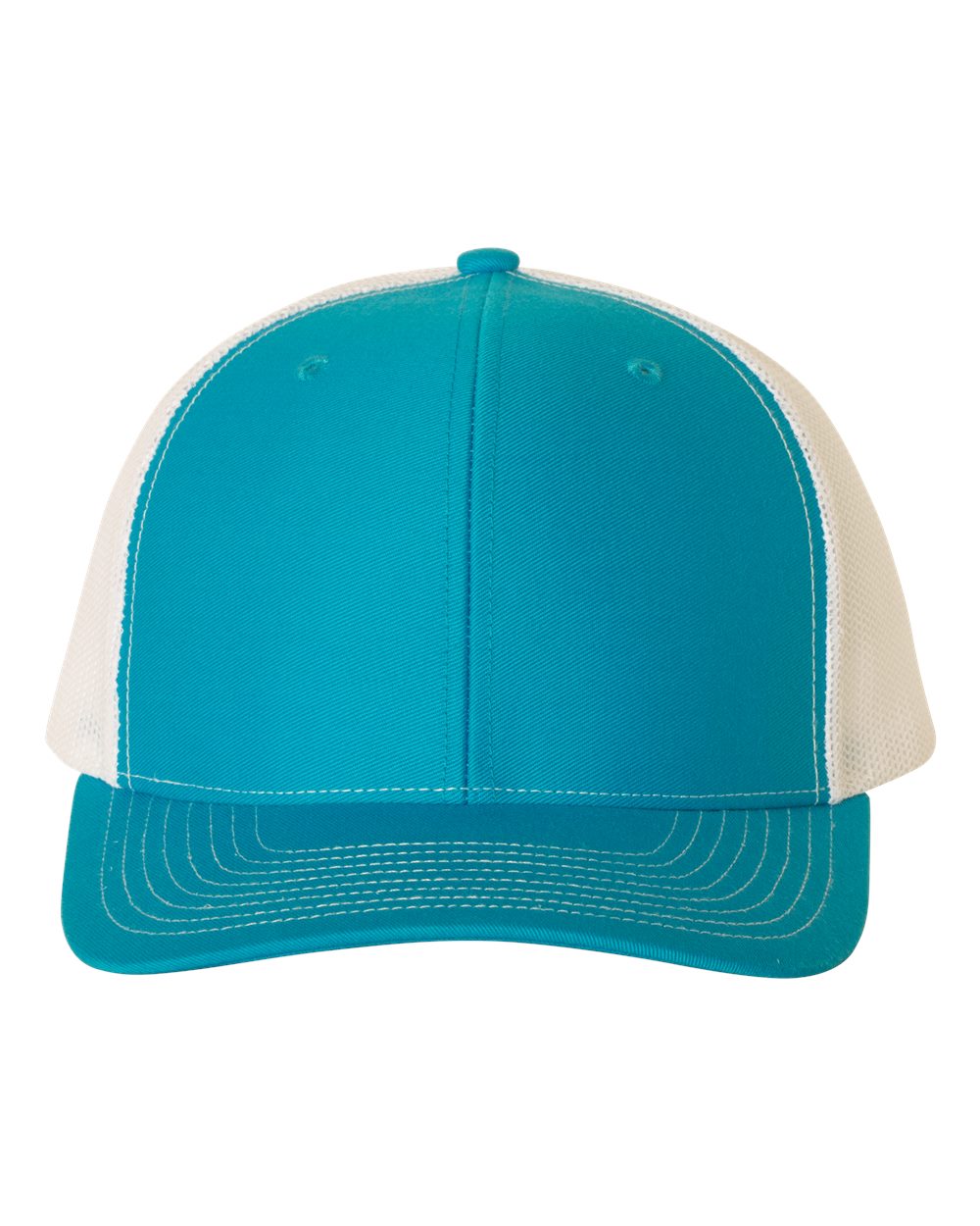 Richardson 112 Trucker Hat - Cyan / White