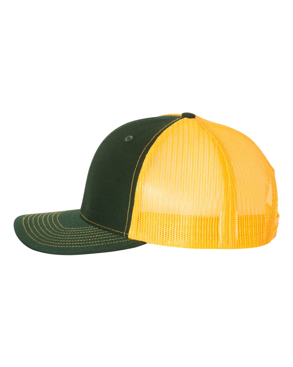 Richardson 112 Trucker Hat - Dark Green / Gold