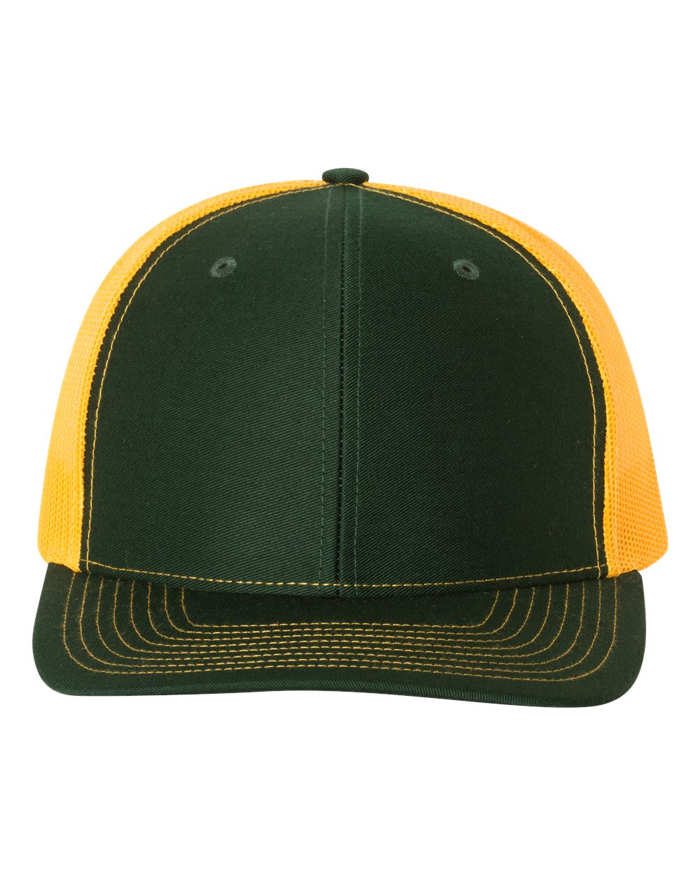 Richardson 112 Trucker Hat - Dark Green / Gold