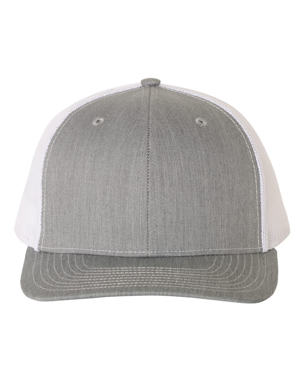 Richardson 112 Trucker Hat -Heather Gray / White