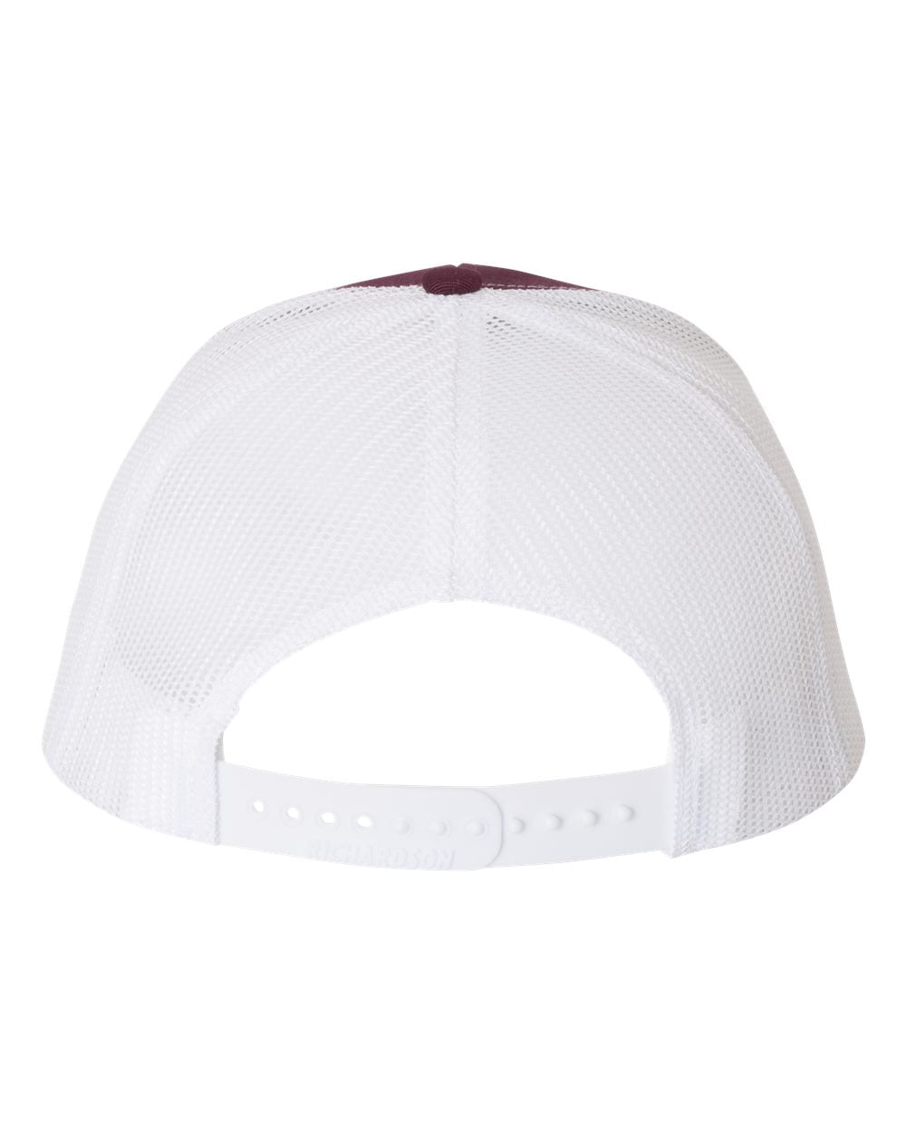 Richardson 112 Trucker Hat - Maroon / White