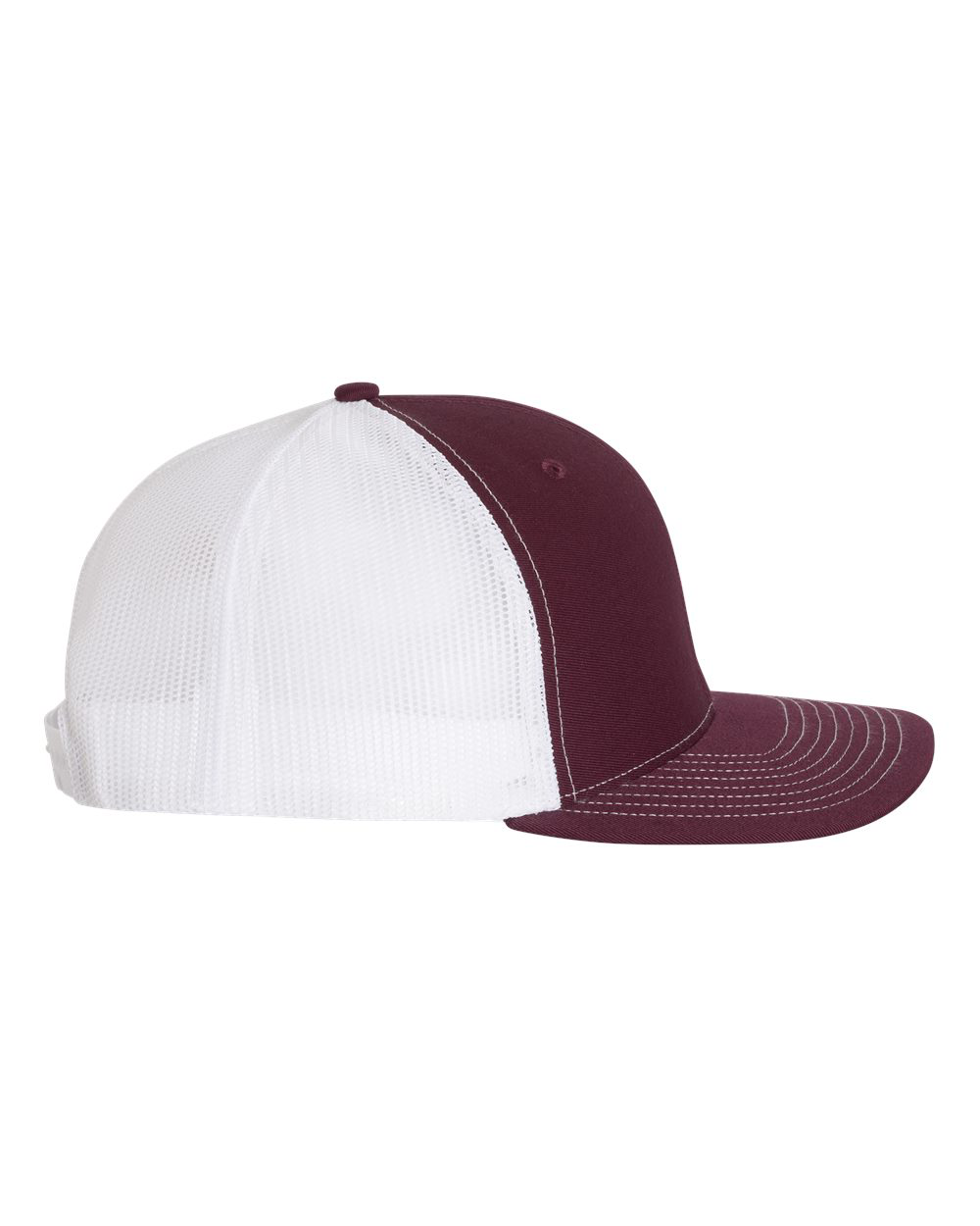 Richardson 112 Trucker Hat - Maroon / White