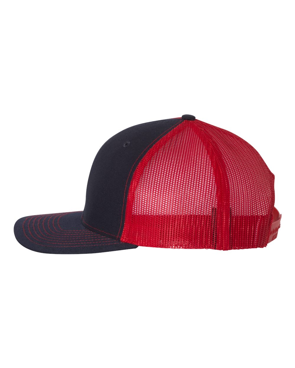 Richardson 112 Trucker Hat - Navy Blue / Red