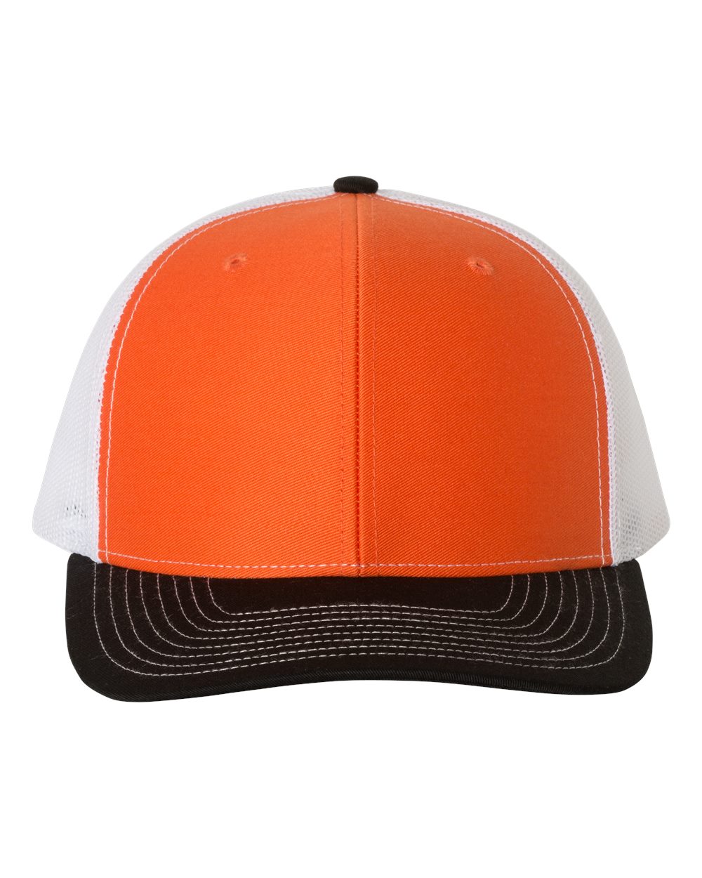 Richardson 112 Trucker Hat - Orange / White / Black