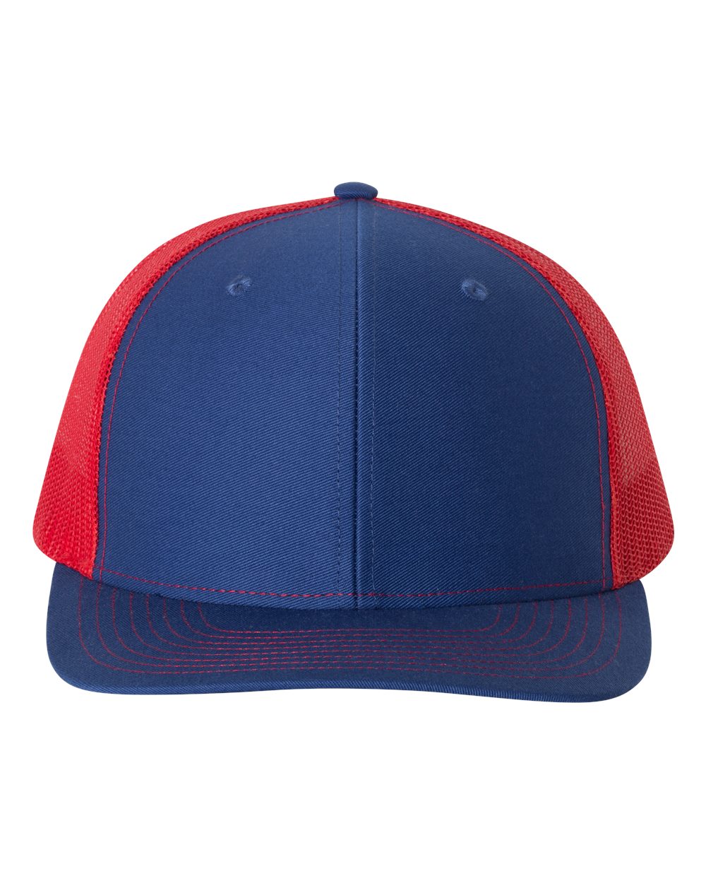 Richardson 112 Trucker Hat -Royal Blue / Red