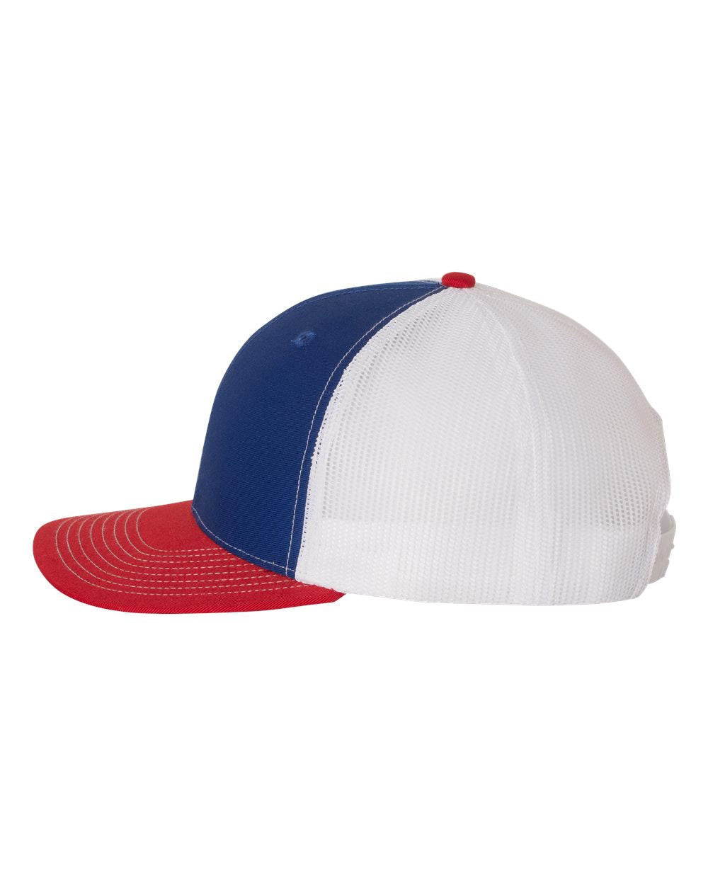 Richardson 112 Trucker Hat -Royal Blue / White / Red