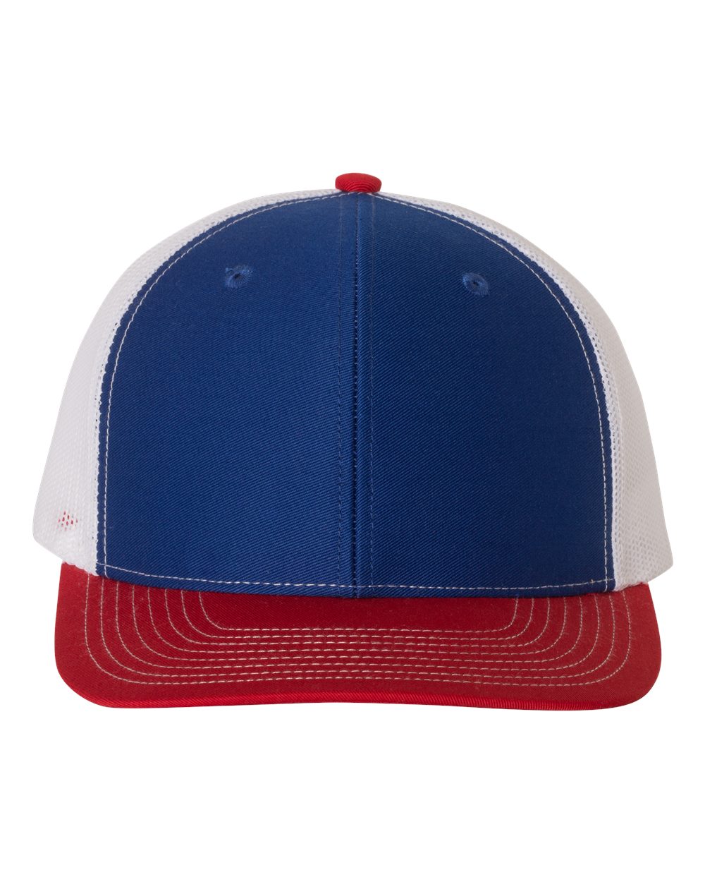 Richardson 112 Trucker Hat -Royal Blue / White / Red