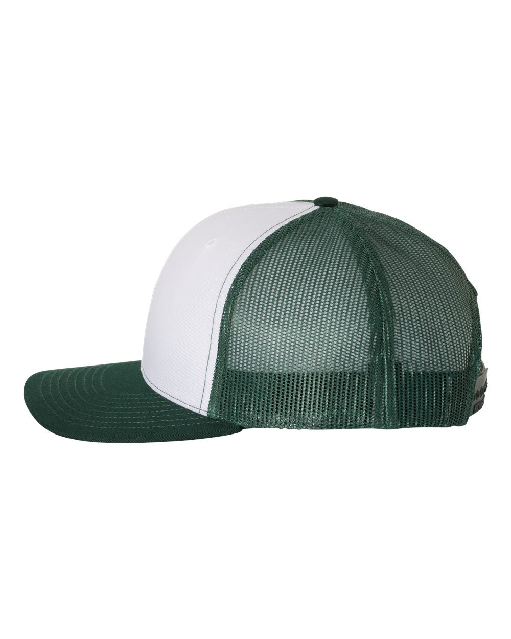 Richardson 112 Trucker Hat -White / Dark Green