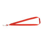 Lanyard with Bulldog Clip - Red