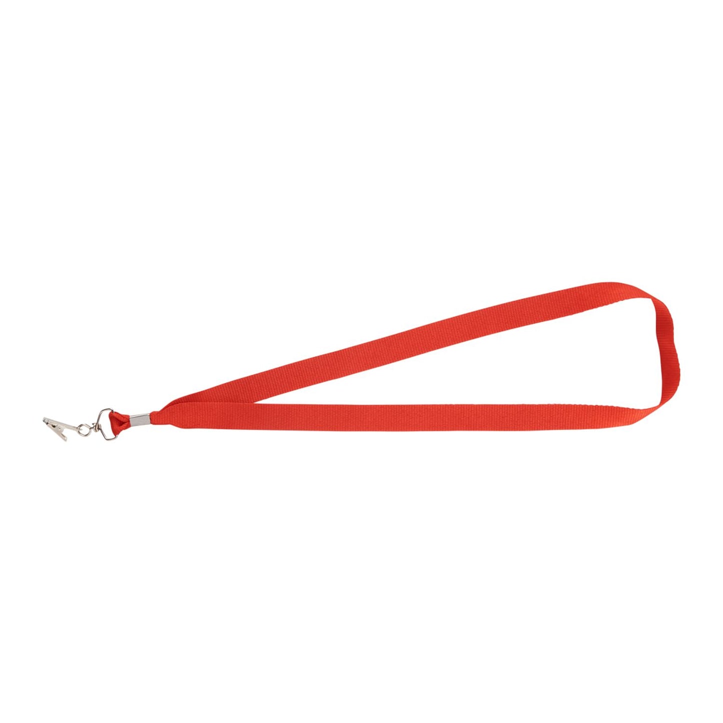 Lanyard with Bulldog Clip - Red