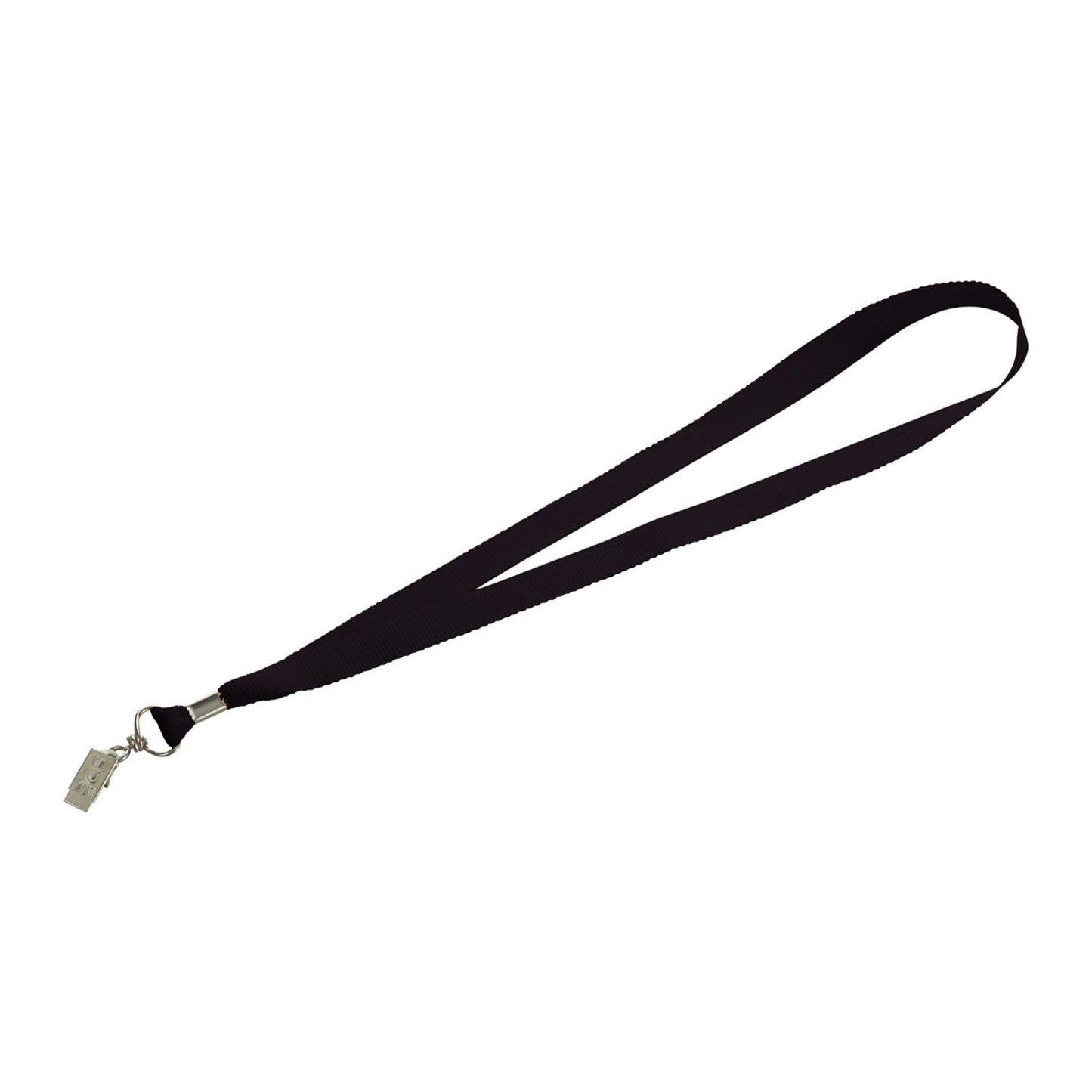 Lanyard with Bulldog Clip - Black