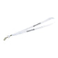 Lanyard with Bulldog Clip - White