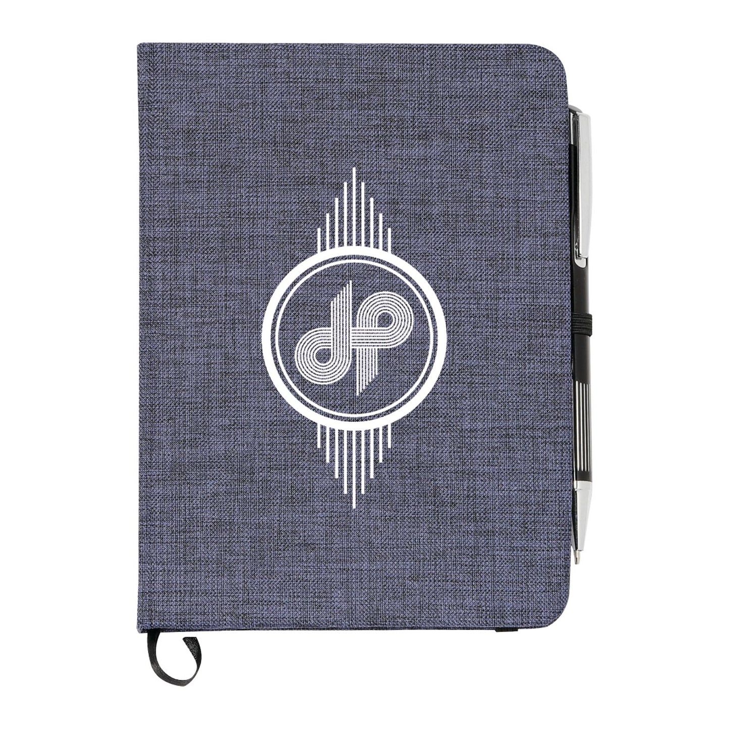 5" x 7" FSC® Mix Heathered Bound Notebook - Blue