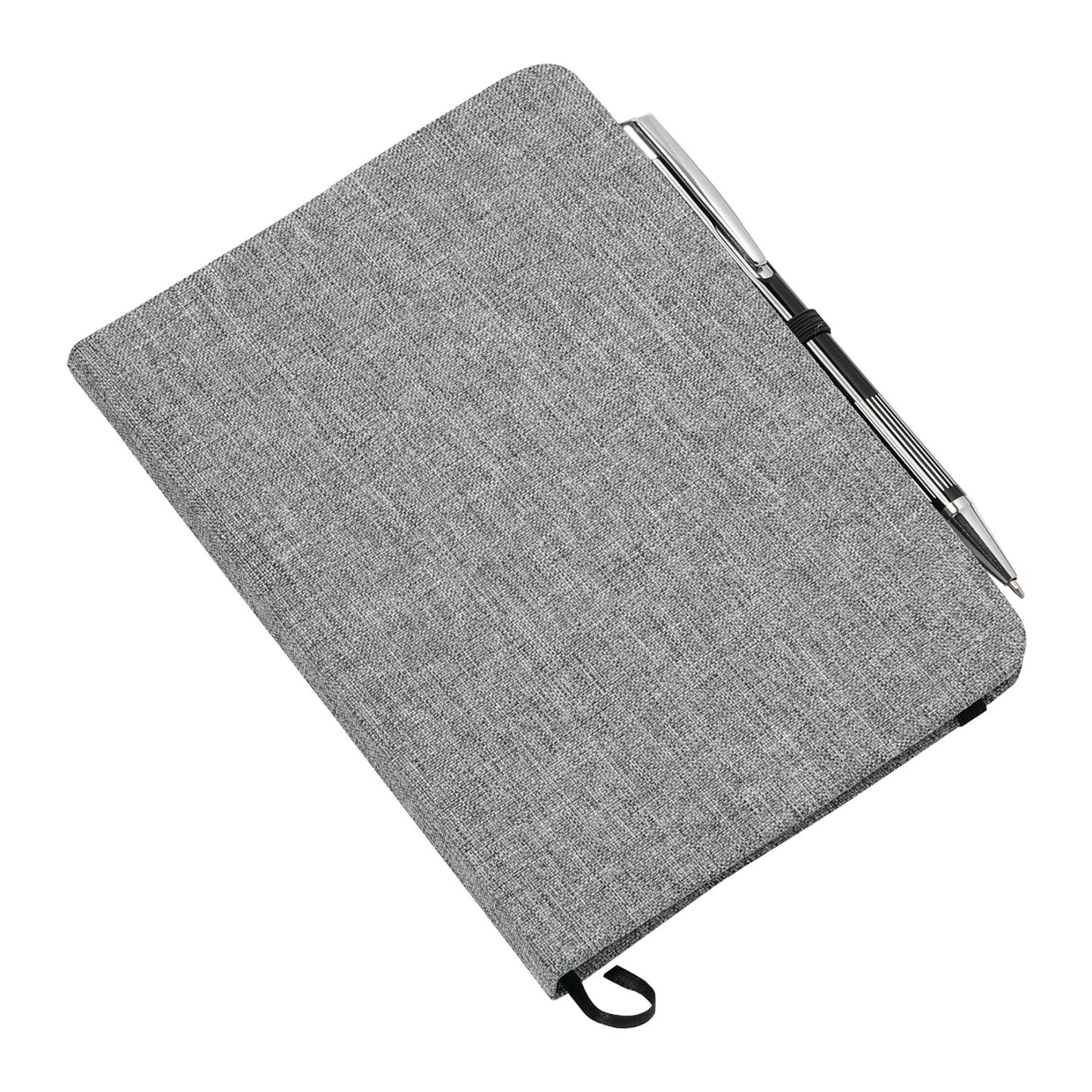 5" x 7" FSC® Mix Heathered Bound Notebook - Gray