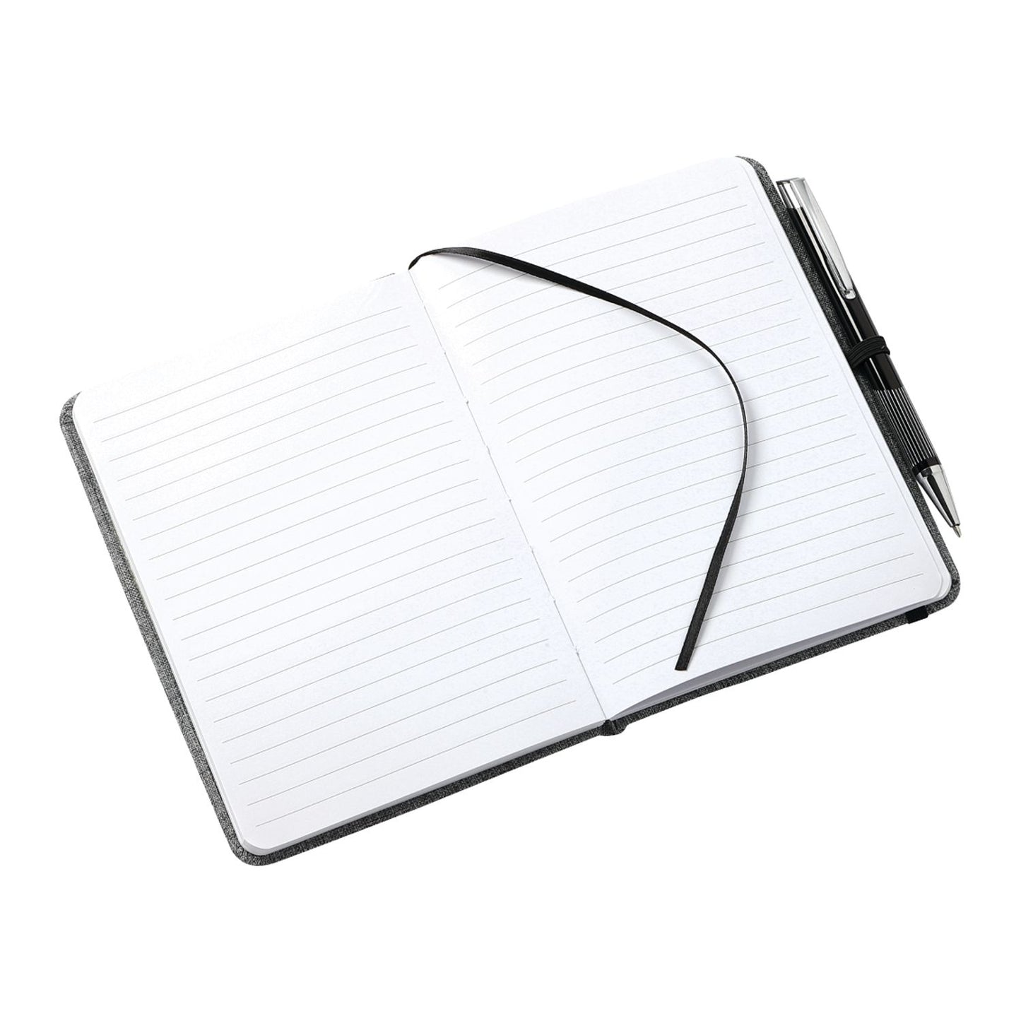 5" x 7" FSC® Mix Heathered Bound Notebook - Gray