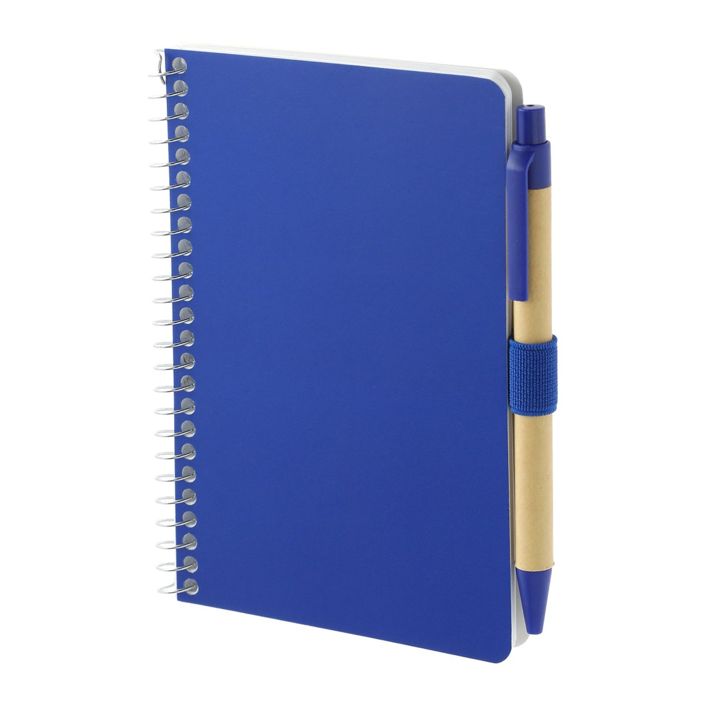 4" x 6" FSC® Mix Pocket Spiral Notebook with Pen - Blue