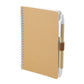 4" x 6" FSC® Mix Pocket Spiral Notebook with Pen - Natural