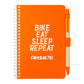 4" x 6" FSC® Mix Pocket Spiral Notebook with Pen - Orange