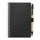 4" x 6" FSC® Mix Pocket Spiral Notebook with Pen - Black