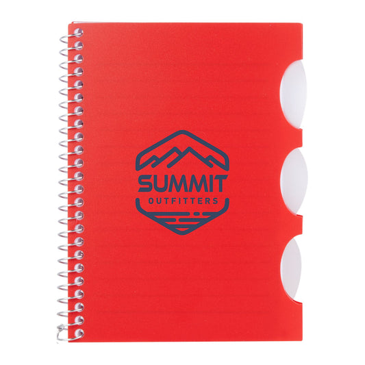 4” x 6” FSC® Recycled Multitask Notebook - Red