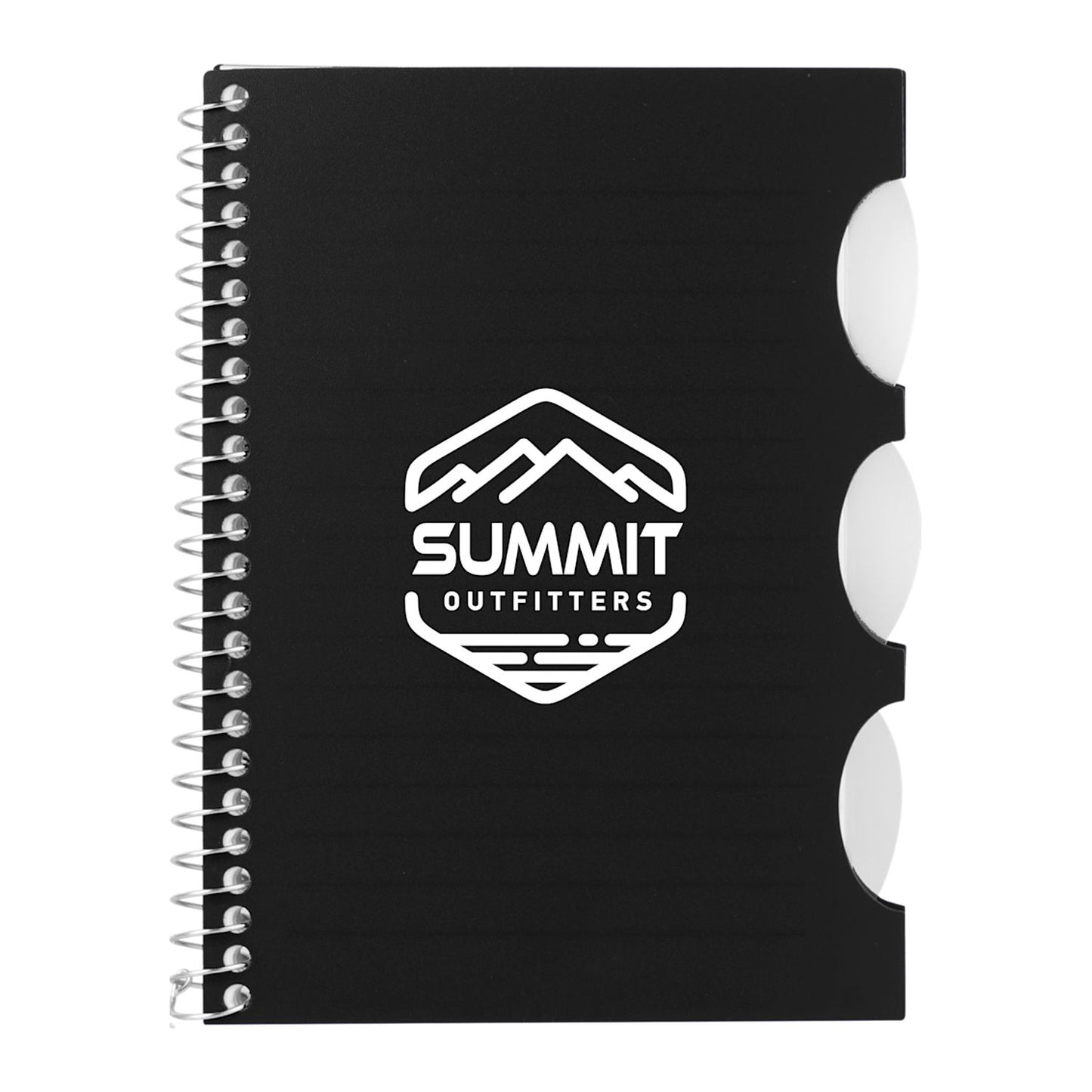 4” x 6” FSC® Recycled Multitask Notebook - Black