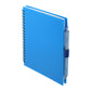 5.5” x 7” FSC® Recycled Spiral Notebook w RPET Pe - Blue