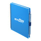 5.5” x 7” FSC® Recycled Spiral Notebook w RPET Pe - Blue