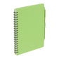 5.5” x 7” FSC® Recycled Spiral Notebook w RPET Pe - Lime