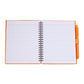 5.5” x 7” FSC® Recycled Spiral Notebook w RPET Pe - Orange