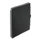 5.5” x 7” FSC® Recycled Spiral Notebook w RPET Pe - Black