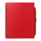 5.5” x 7” FSC® Recycled Spiral Notebook w RPET Pe - Red