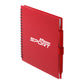 5.5” x 7” FSC® Recycled Spiral Notebook w RPET Pe - Red