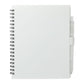 5.5” x 7” FSC® Recycled Spiral Notebook w RPET Pe - White