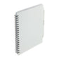 5.5” x 7” FSC® Recycled Spiral Notebook w RPET Pe - White