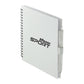 5.5” x 7” FSC® Recycled Spiral Notebook w RPET Pe - White