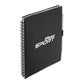 5.5” x 7” FSC® Recycled Spiral Notebook w RPET Pe - Black