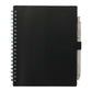 5.5” x 7” FSC® Recycled Spiral Notebook w RPET Pe - Black