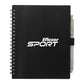 5.5” x 7” FSC® Recycled Spiral Notebook w RPET Pe - Black