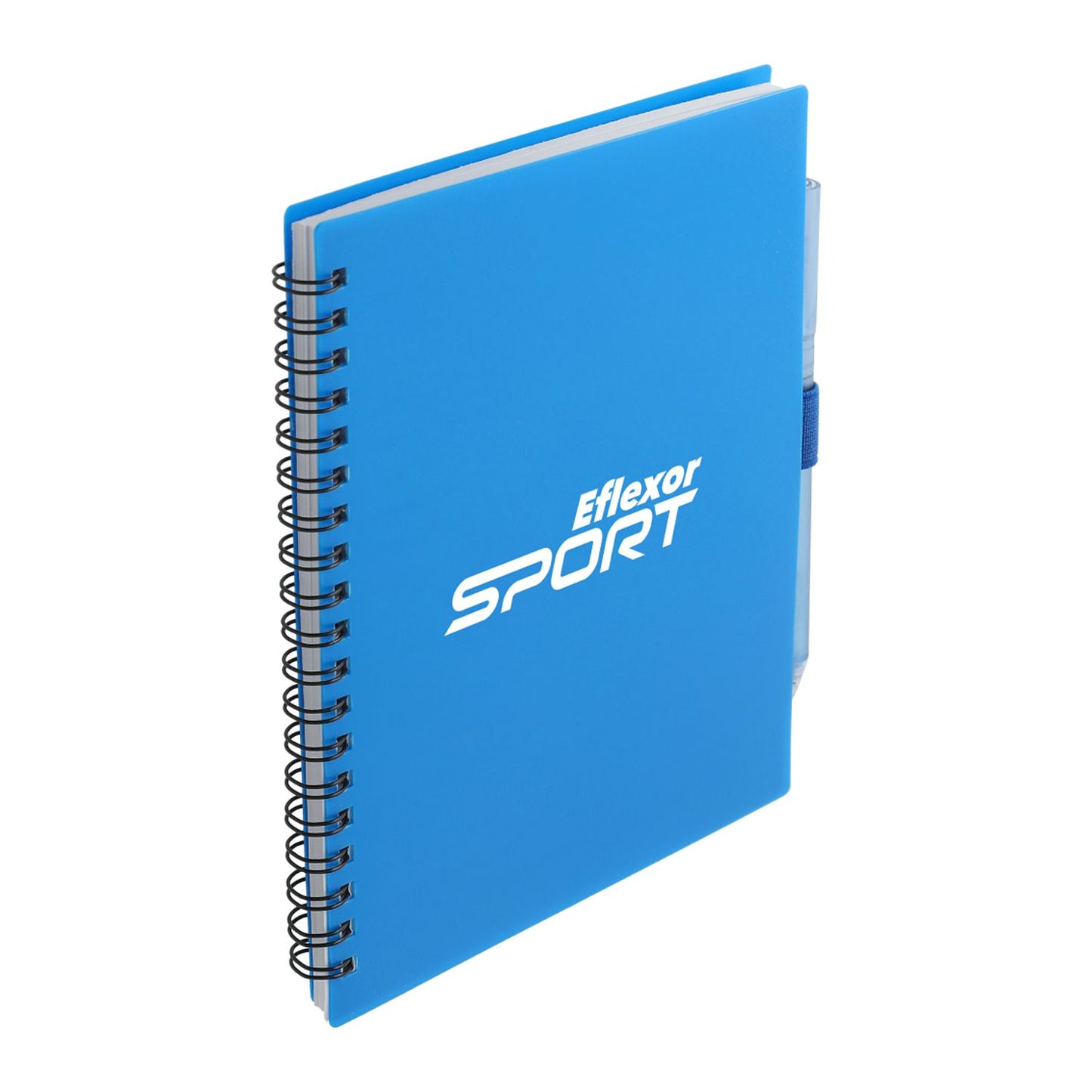 5.5” x 7” FSC® Recycled Spiral Notebook w RPET Pe - Blue