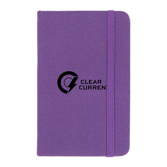 3.5" x 5.5" Recycled Pocket Bound Journal - Purple