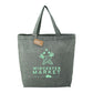 Recycled 5oz Cotton Twill Grocery Tote - Dark Green