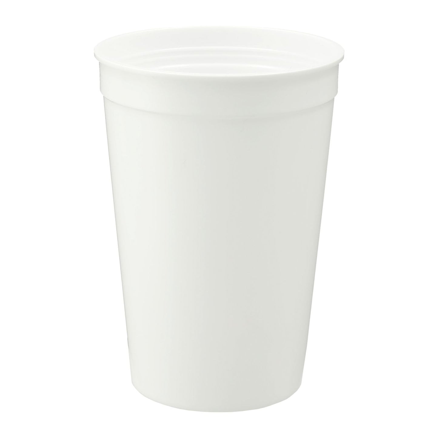 Solid 16oz Recycled Stadium Cup - White