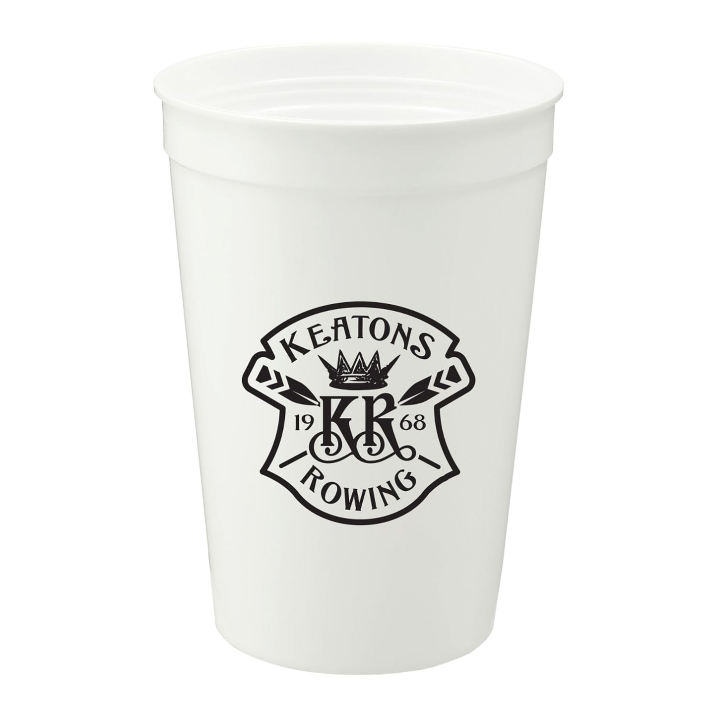 Solid 16oz Recycled Stadium Cup - White