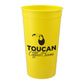 Solid 32oz Recycled Stadium Cup - Yellow