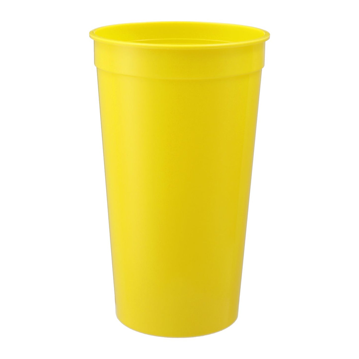 Solid 32oz Recycled Stadium Cup - Yellow