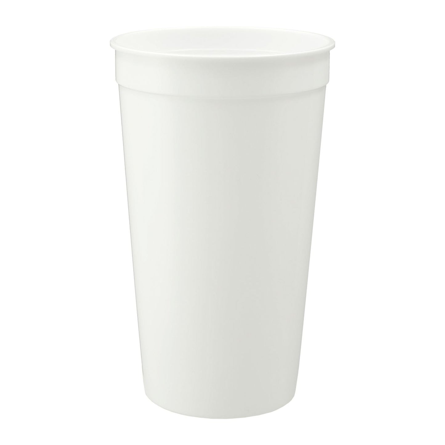 Solid 32oz Recycled Stadium Cup - White