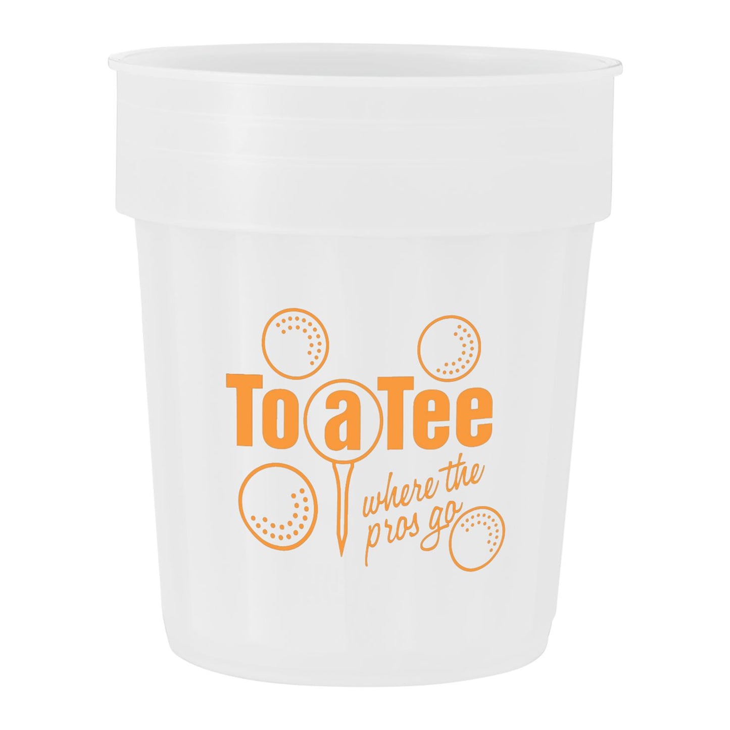 Fluted 16oz Recycled Stadium Cup - White