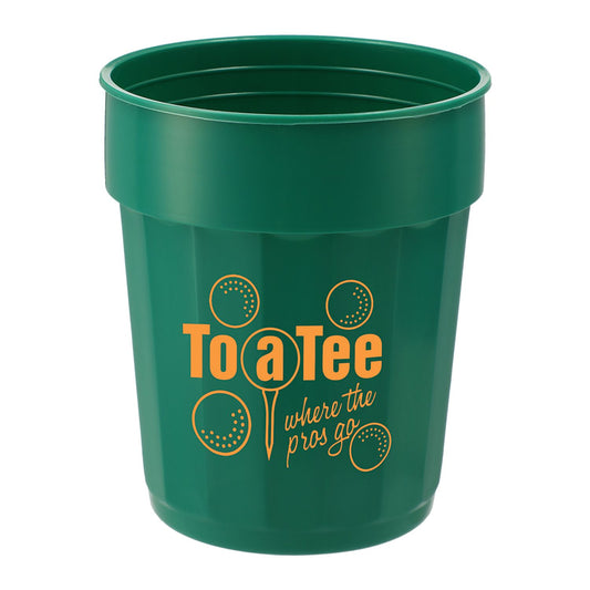 Fluted 16oz Recycled Stadium Cup - Green