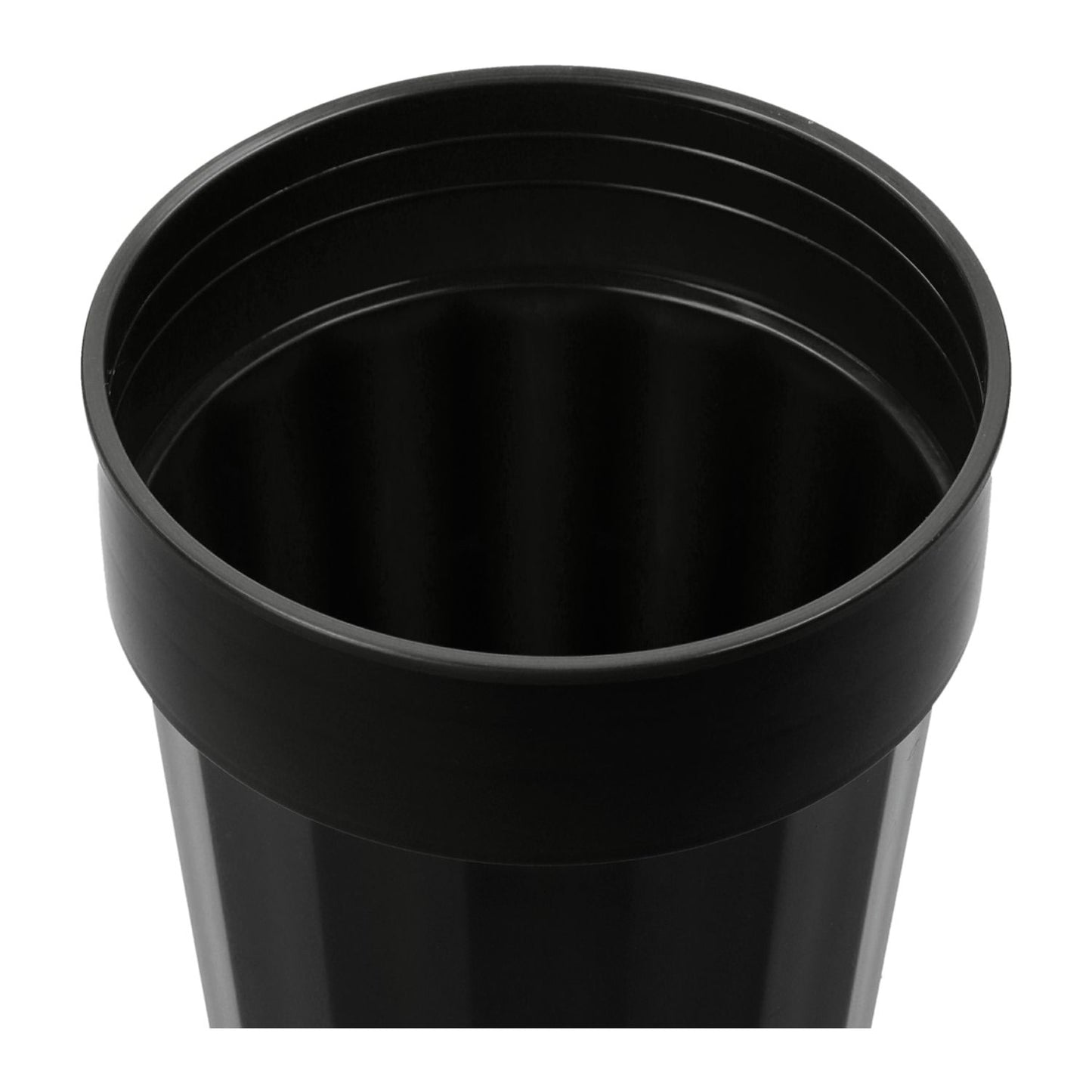 Fluted 16oz Recycled Stadium Cup - Black