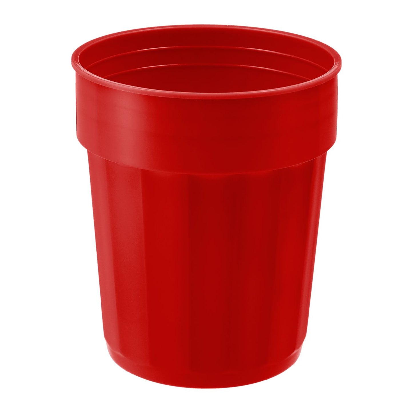 Fluted 16oz Recycled Stadium Cup - Red